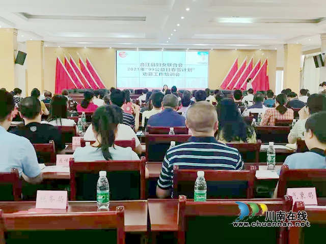 合江县妇联召开2021年99公益日“春蕾计划”项目劝募活动专场培训会