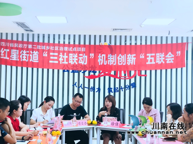 四川省第二批城乡社区治理试点项目—龙马潭区红星街道“三社联动”机制创新“五联会”第一次会议成功召开(图2)