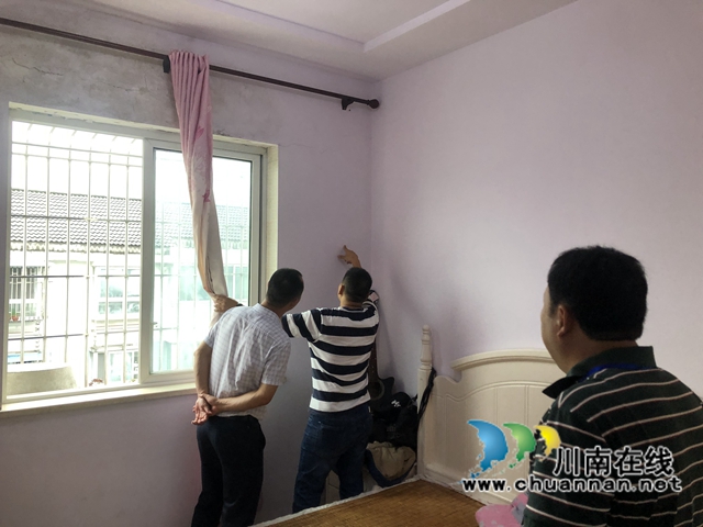 龙马潭区鱼塘街道迅速开展震后安全隐患排查工作