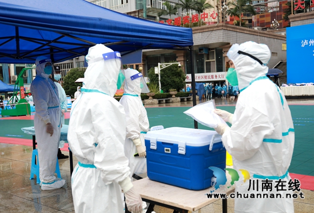 龙马潭：大规模核酸检测联合应急演练提升实战能力(图13)