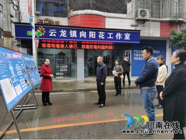 石磊到泸县云龙镇指导禁毒工作