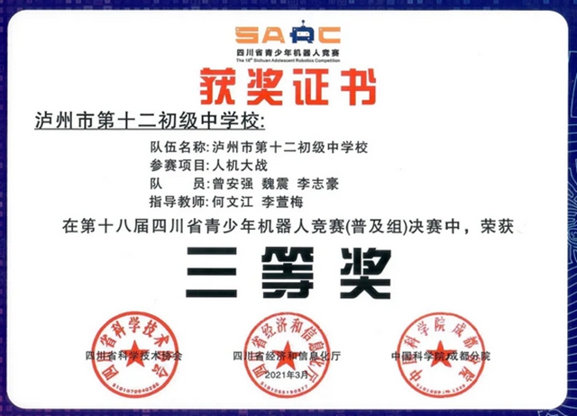 泸州十二中再获科创大奖！(图5)