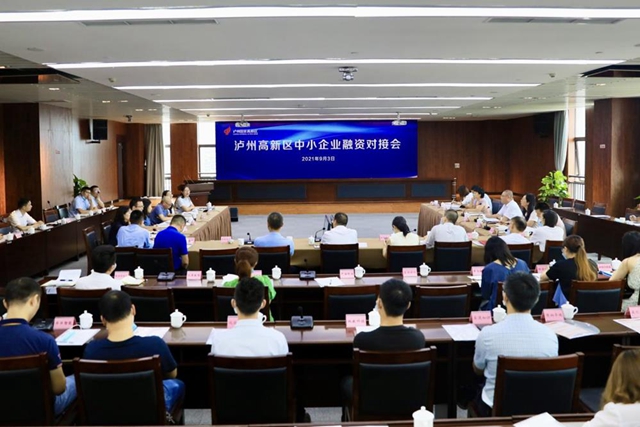 助力中小企业高质量发展，泸州高新区召开中小企业融资对接会(图1)