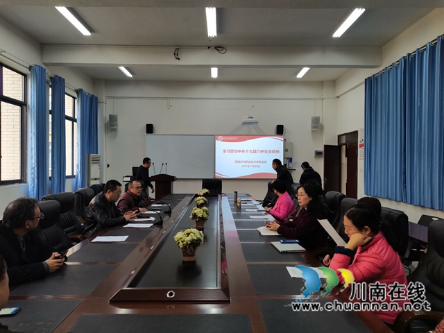 民盟泸州职业技术学院支部集体学习中共十九届六中全会精神