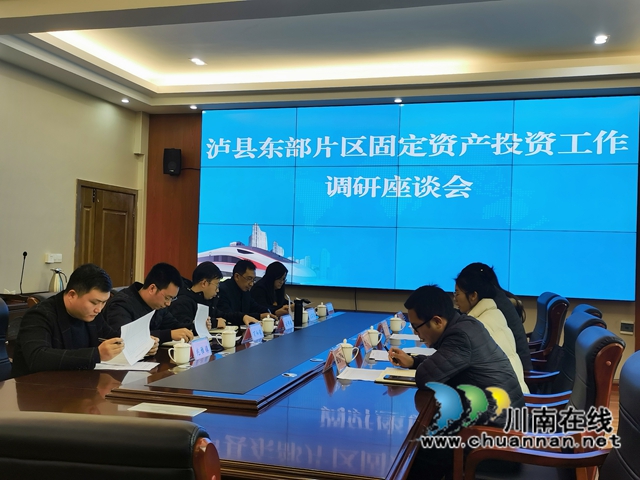 泸县东部片区召开固定资产投资工作调研座谈会
