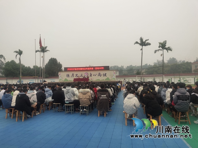 泸县百和镇开展宪法宣传进校园活动(图1)