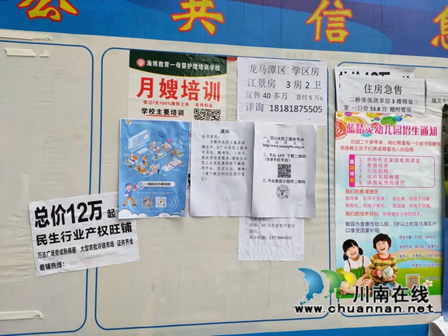 龙马潭区小市街道上大街社区：多举措做好四川农民工服务平台宣传推广(图6)